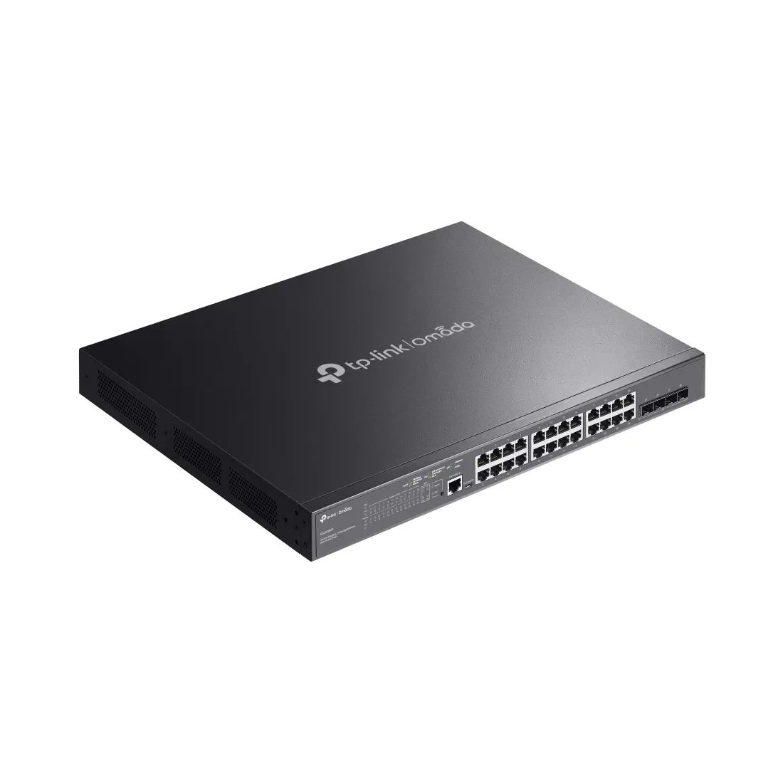 Коммутатор управляемый стекируемый 3 го уровня TP-Link SG6428X Omada с 24 гигабитными портами и 4 портами SFP+