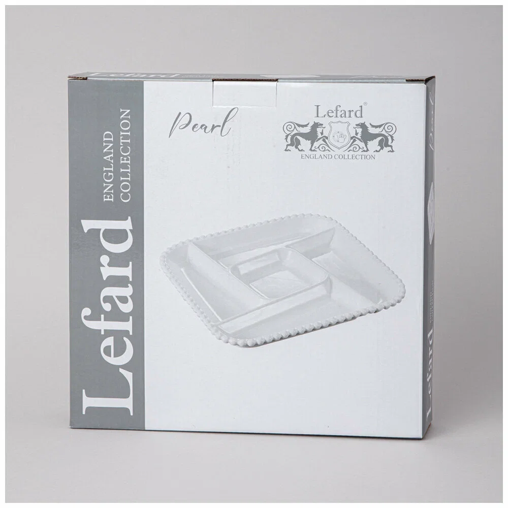 МЕНАЖНИЦА LEFARD "PEARL" 5 СЕКЦИЙ КВАДРАТНАЯ 26,5*3 СМ (КОР=12ШТ.)