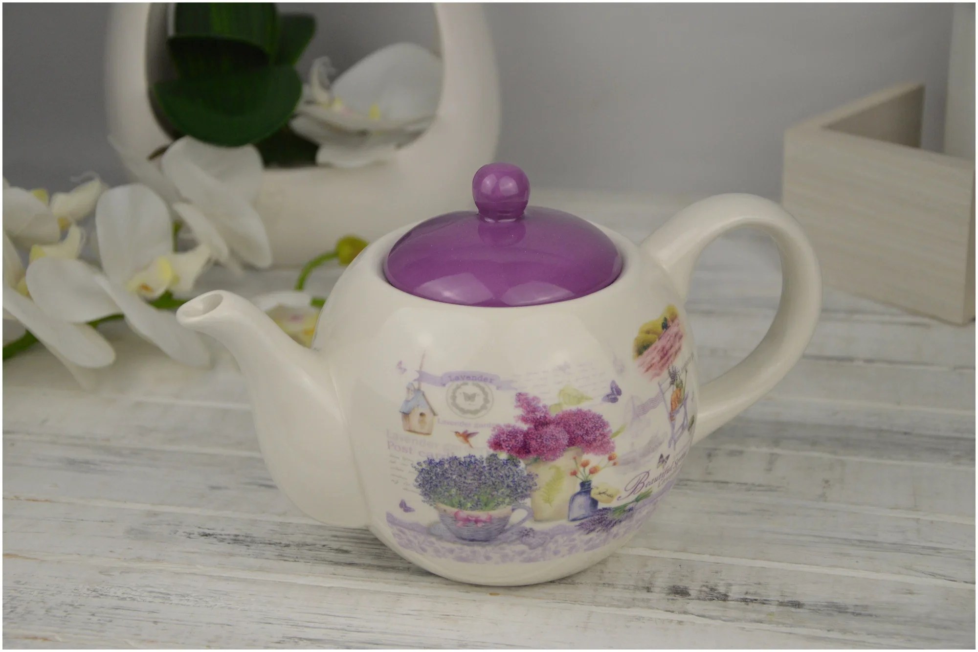 ЧАЙНИК AGNESS "ЛАВАНДОВАЯ ВЕСНА" 22,5*13,5*14,5 СМ 900 МЛ (КОР=16ШТ.)