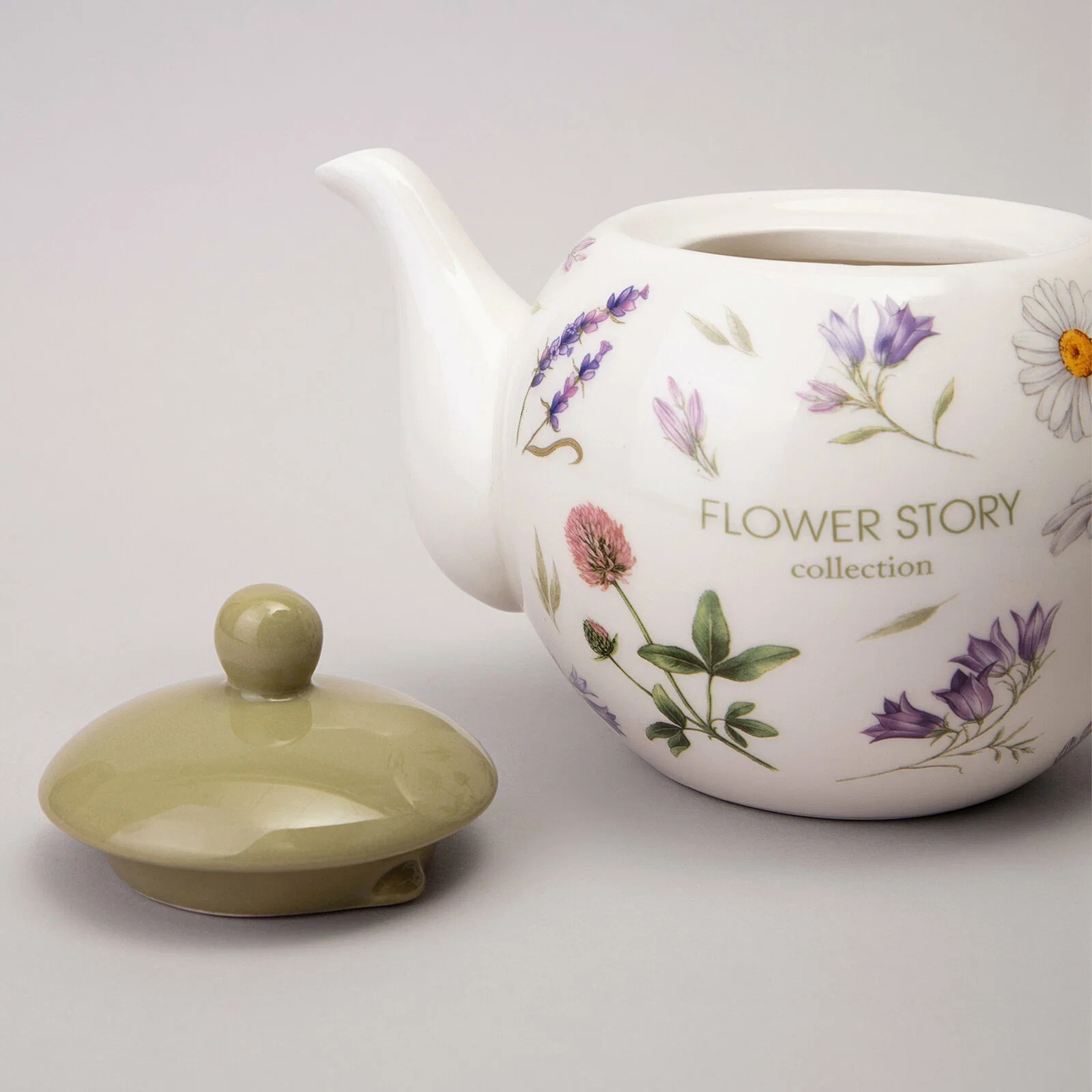 ЧАЙНИК AGNESS "FLOWER STORY" 22,5*13*14,5 СМ 900 МЛ (КОР=12ШТ.)