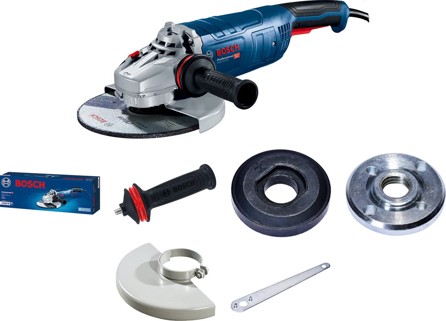 Углошлифовальная машина Bosch GWS 24-230 JZ 6500об/мин рез.шпин.:M14 d=230мм (06018C3300)