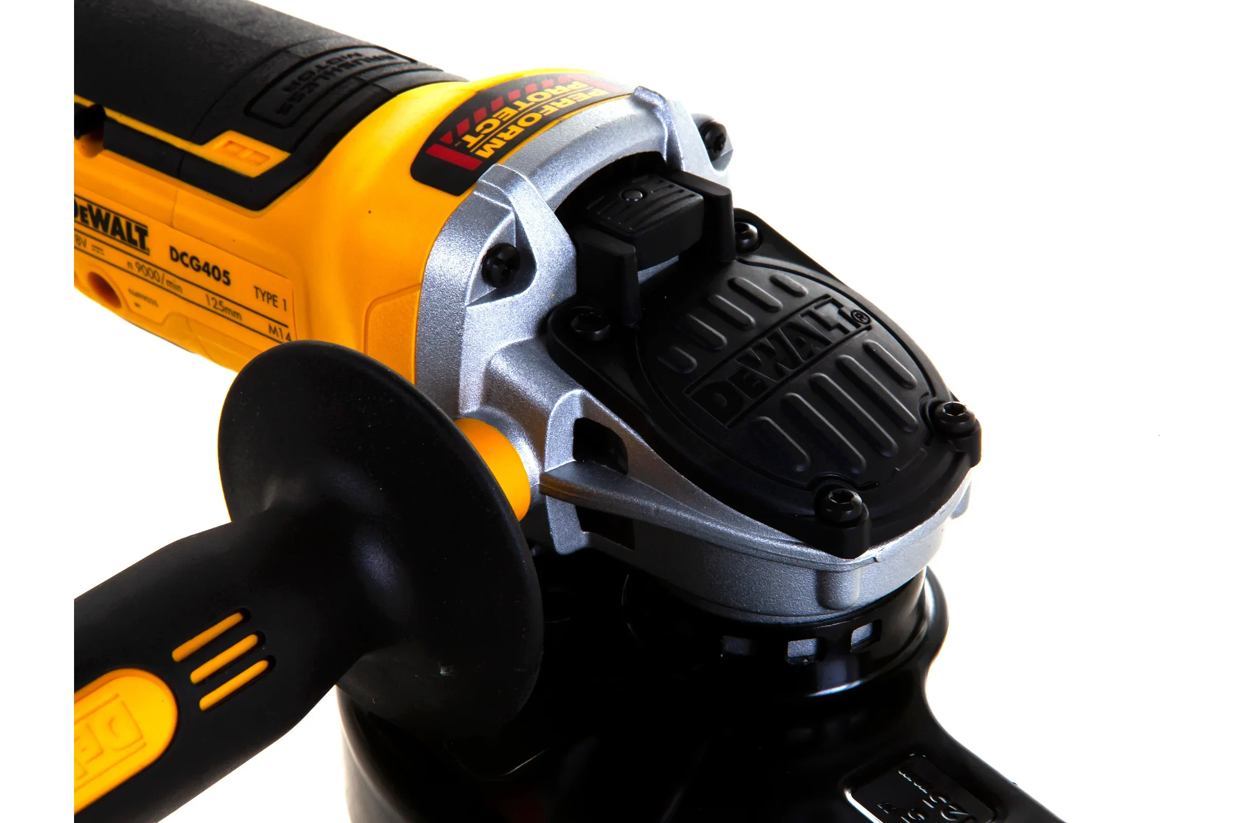 Углошлифовальная машина DeWalt DCG405N 9000об/мин рез.шпин.:M14 d=100мм (DCG405N-XJ)