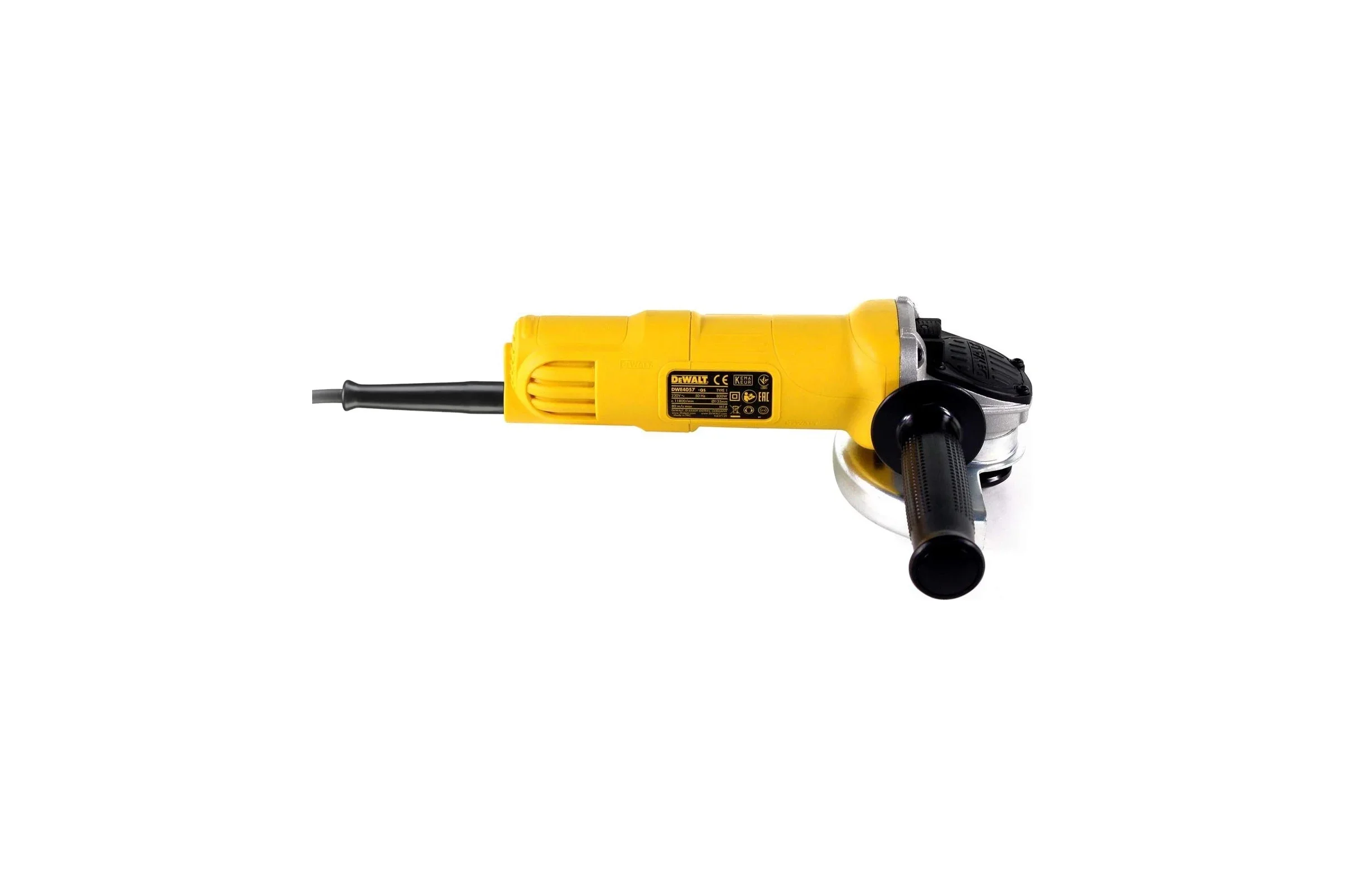 Углошлифовальная машина DeWalt DWE4057 800Вт 11800об/мин рез.шпин.:M14 d=125мм (DWE4057-QS)