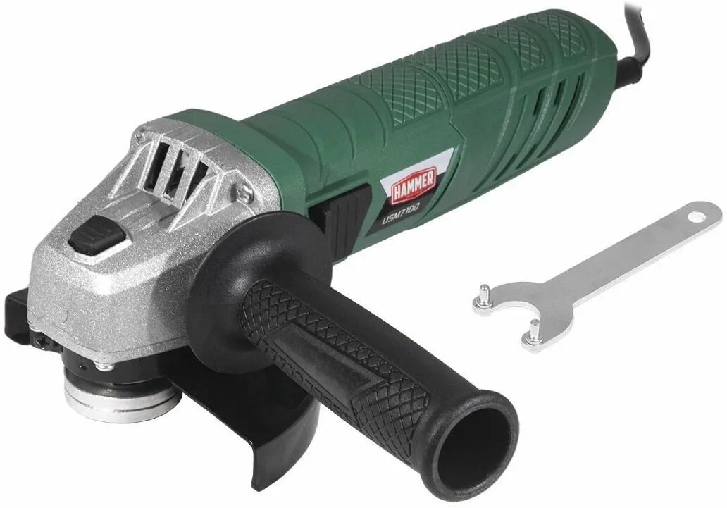 Углошлифовальная машина Hammer USM710D 710Вт 12000об/мин рез.шпин.:M14 d=125мм (501520)