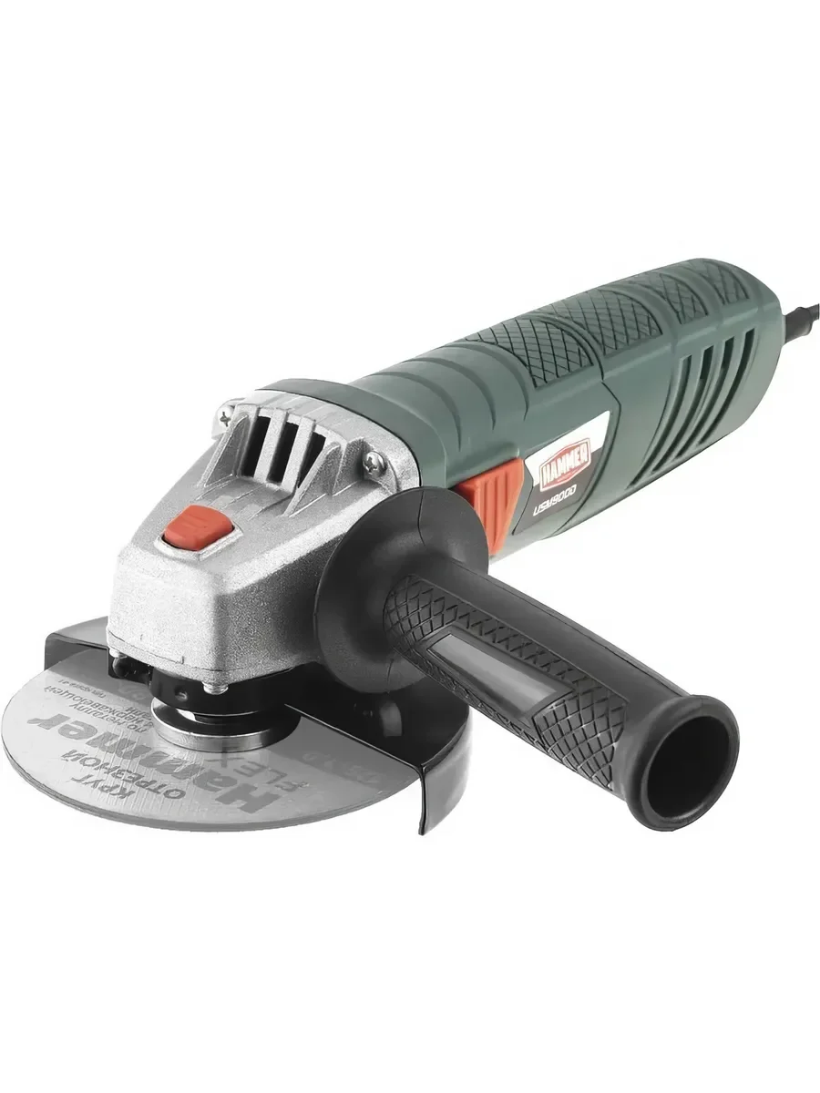 Углошлифовальная машина Hammer USM900D 900Вт 12000об/мин рез.шпин.:M14 d=125мм (501521)