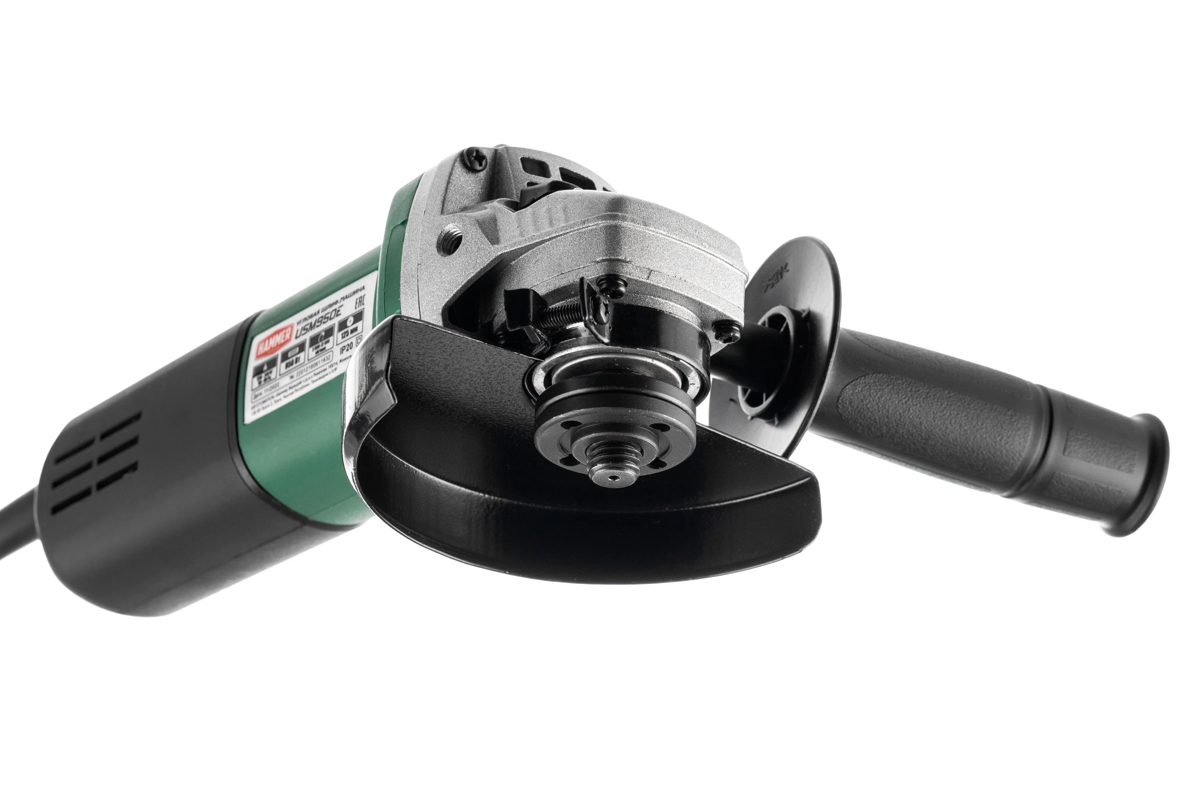 Углошлифовальная машина Hammer USM950E 950Вт 12000об/мин рез.шпин.:M14 d=125мм (839358)