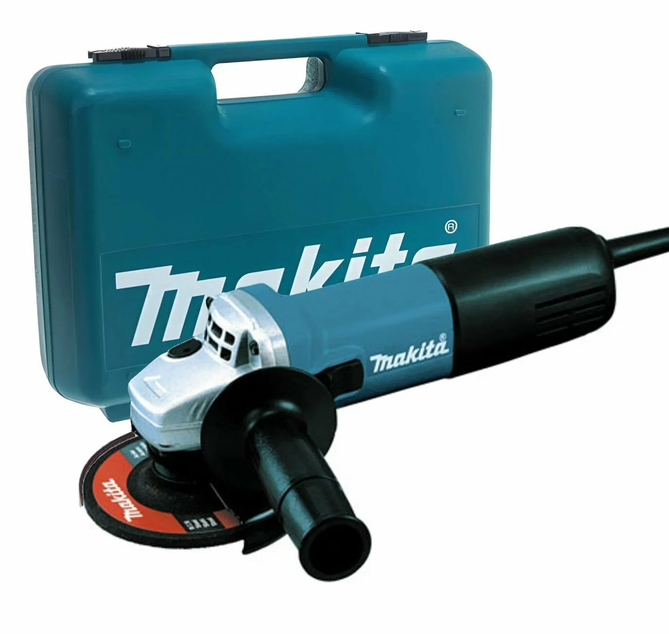 Углошлифовальная машина Makita 9557HNRK 840Вт 11000об/мин рез.шпин.:M14 d=115мм