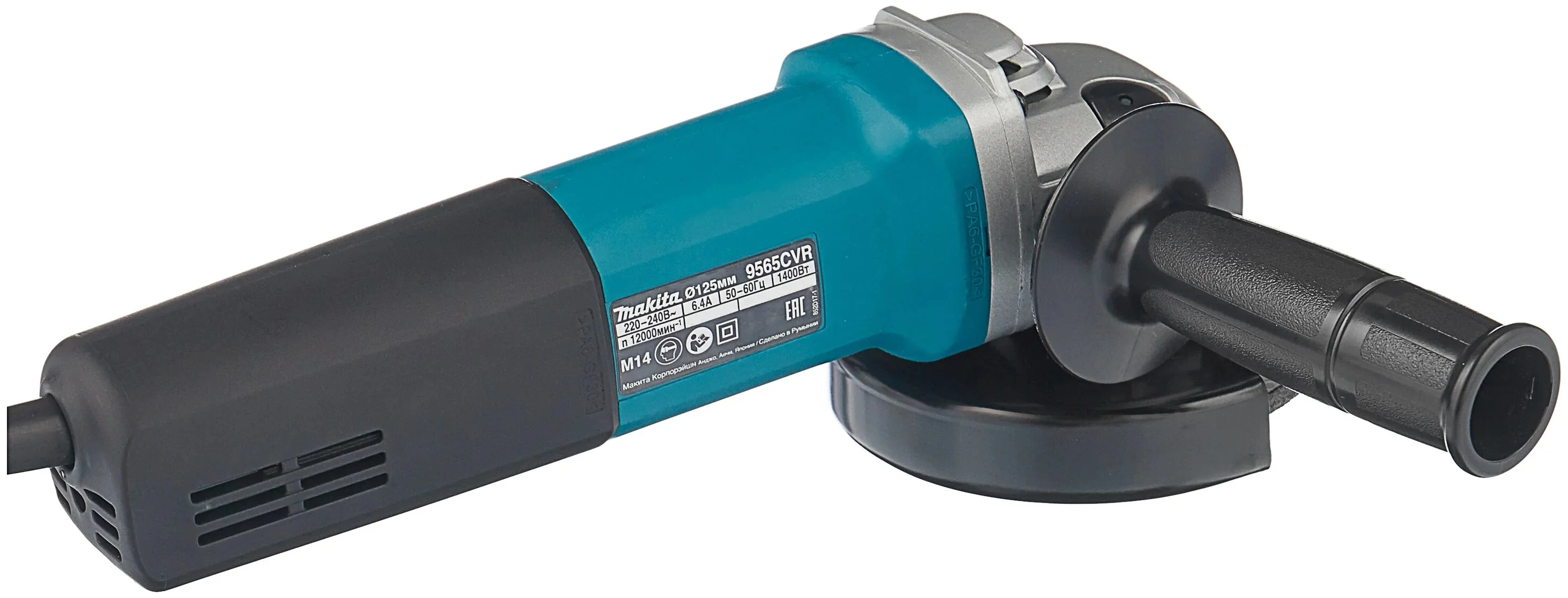 Углошлифовальная машина Makita 9565CVR 1400Вт 12000об/мин рез.шпин.:M14 d=125мм