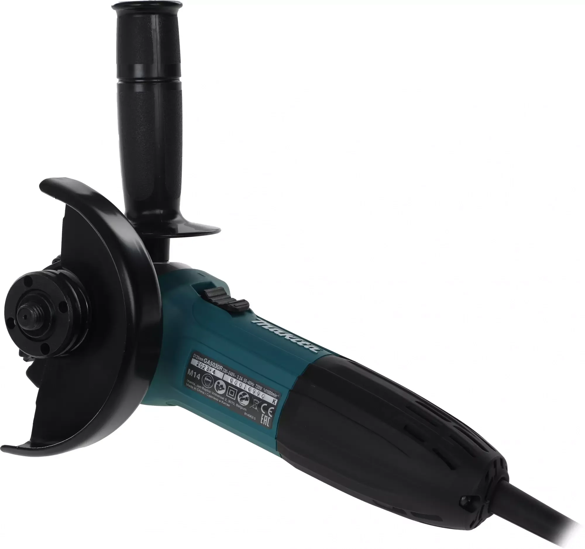Углошлифовальная машина Makita GA5030RX9 720Вт 11000об/мин рез.шпин.:M14 d=125мм