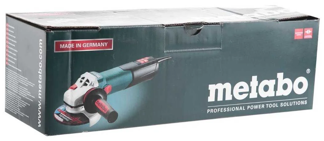 Углошлифовальная машина Metabo WE 15-125 Quick 1550Вт 11000об/мин рез.шпин.:M14 d=125мм (600448000)