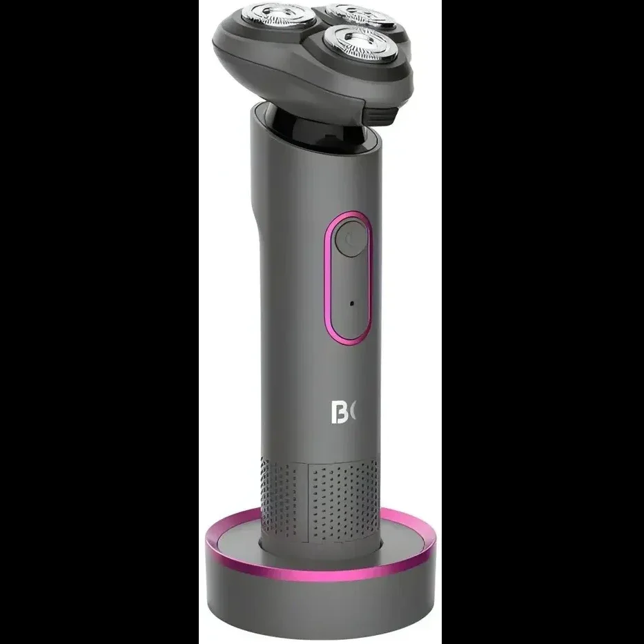 Электробритва BQ SV1008 Gray-Pink. Мощность 5 Вт/Время зарядки 90 минут/Время беспроводной работы 90 минут/Влагозащита IPX6/Электропитание 110-240 В,
