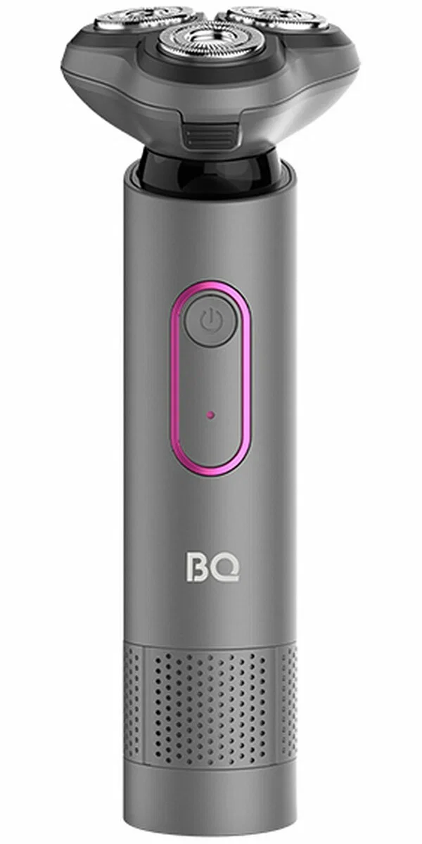 Электробритва BQ SV1008 Gray-Pink. Мощность 5 Вт/Время зарядки 90 минут/Время беспроводной работы 90 минут/Влагозащита IPX6/Электропитание 110-240 В,