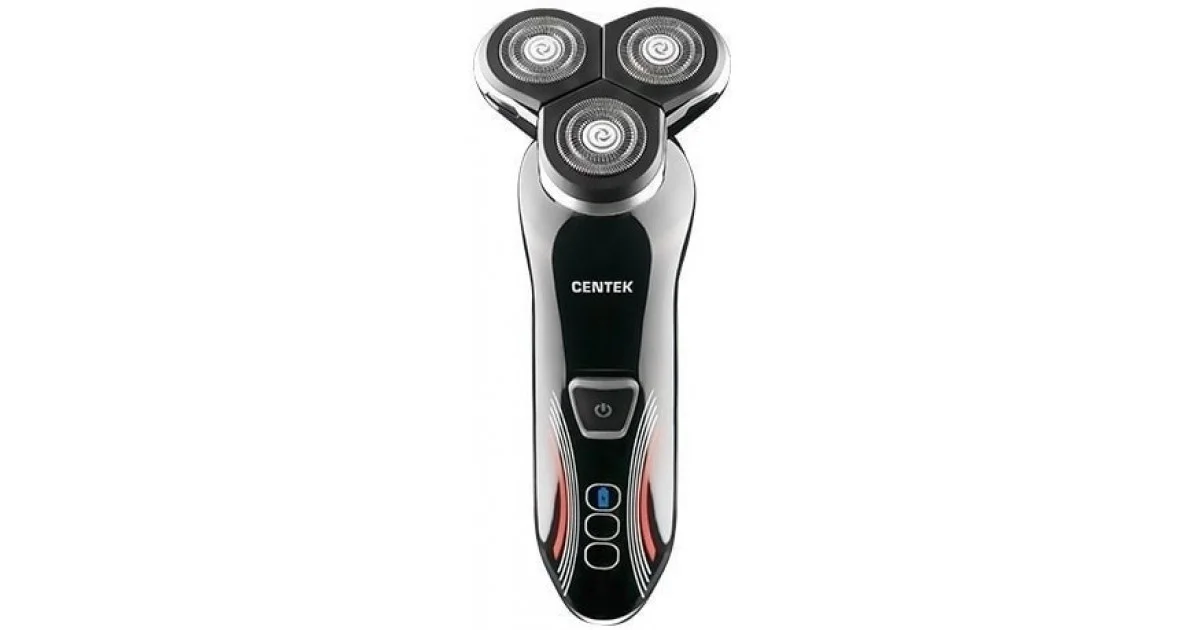 Электробритва Centek CT-2159 (черн/хром) 3 плавающие головки, аккумулятор+работа от сети, Li-Ion600мА·ч