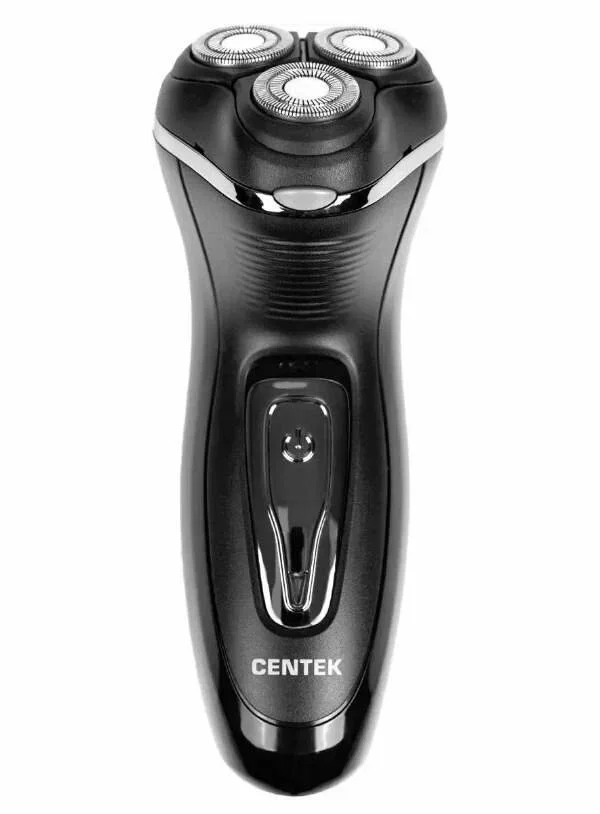Электробритва Centek CT-2166 (хром/черный) ротор, АККУМУЛЯТОР + РАБОТА ОТ СЕТИ,триммер