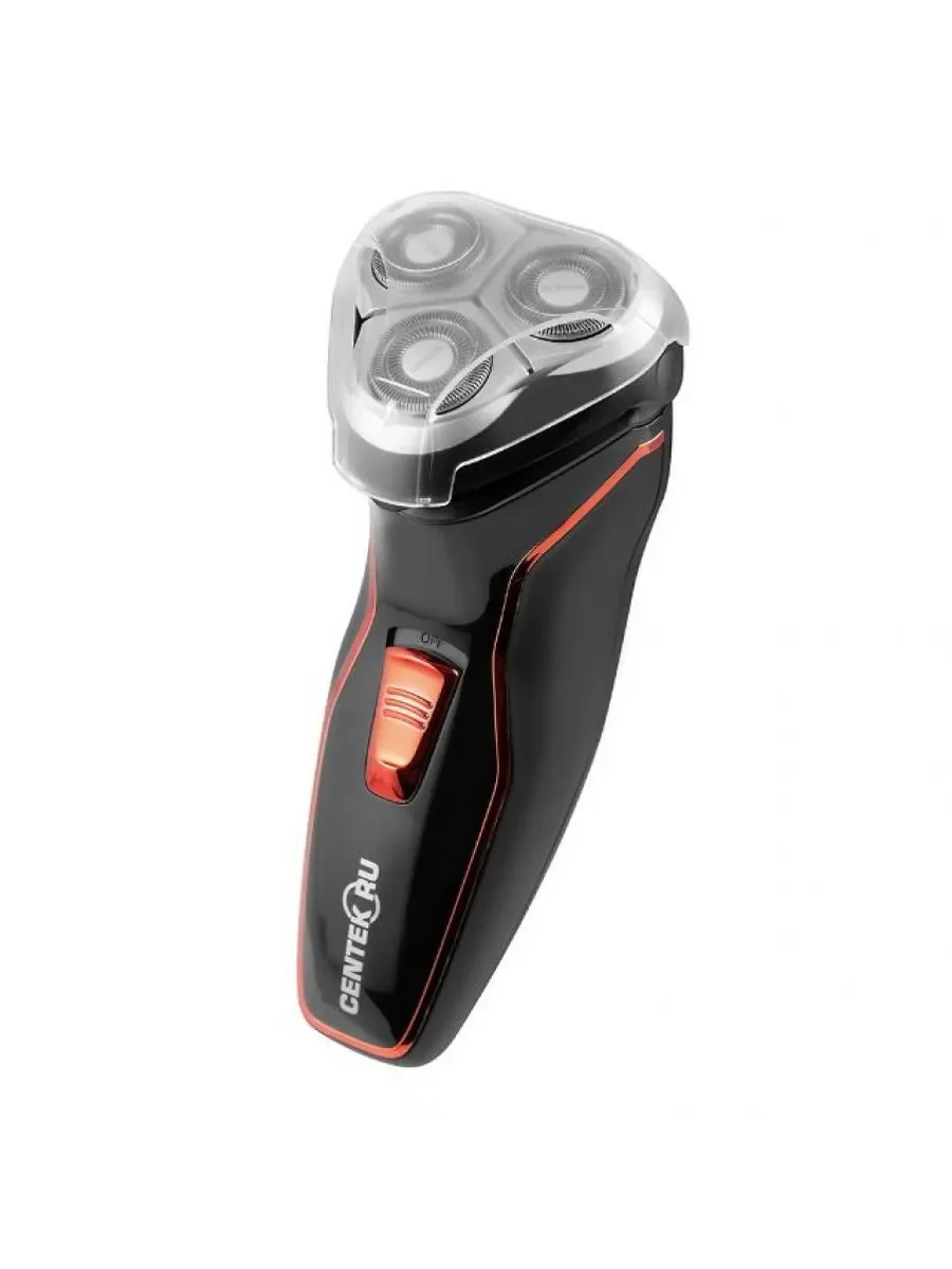 Электробритва Centek CT-2171 (черный) ротор 3D, влажное бритье, 3 плав.головки, 2-ные лезвия, до 50 мин раб