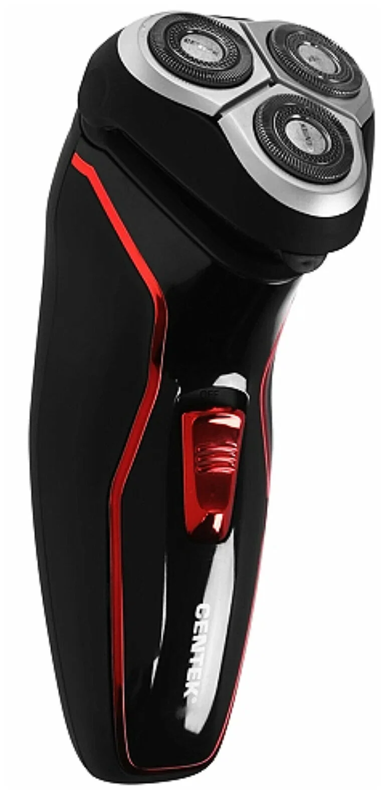 Электробритва Centek CT-2171 (черный) ротор 3D, влажное бритье, 3 плав.головки, 2-ные лезвия, до 50 мин раб