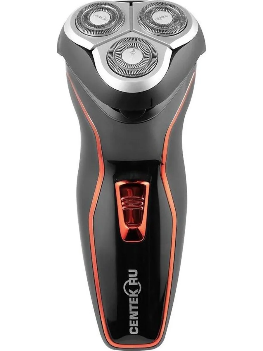 Электробритва Centek CT-2171 (черный) ротор 3D, влажное бритье, 3 плав.головки, 2-ные лезвия, до 50 мин раб