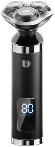 Электробритва Centek CT-2175 (черный) ротор 4D, влажное бритье, 3 плав.головки, USB, зарядка 1 час, подставка