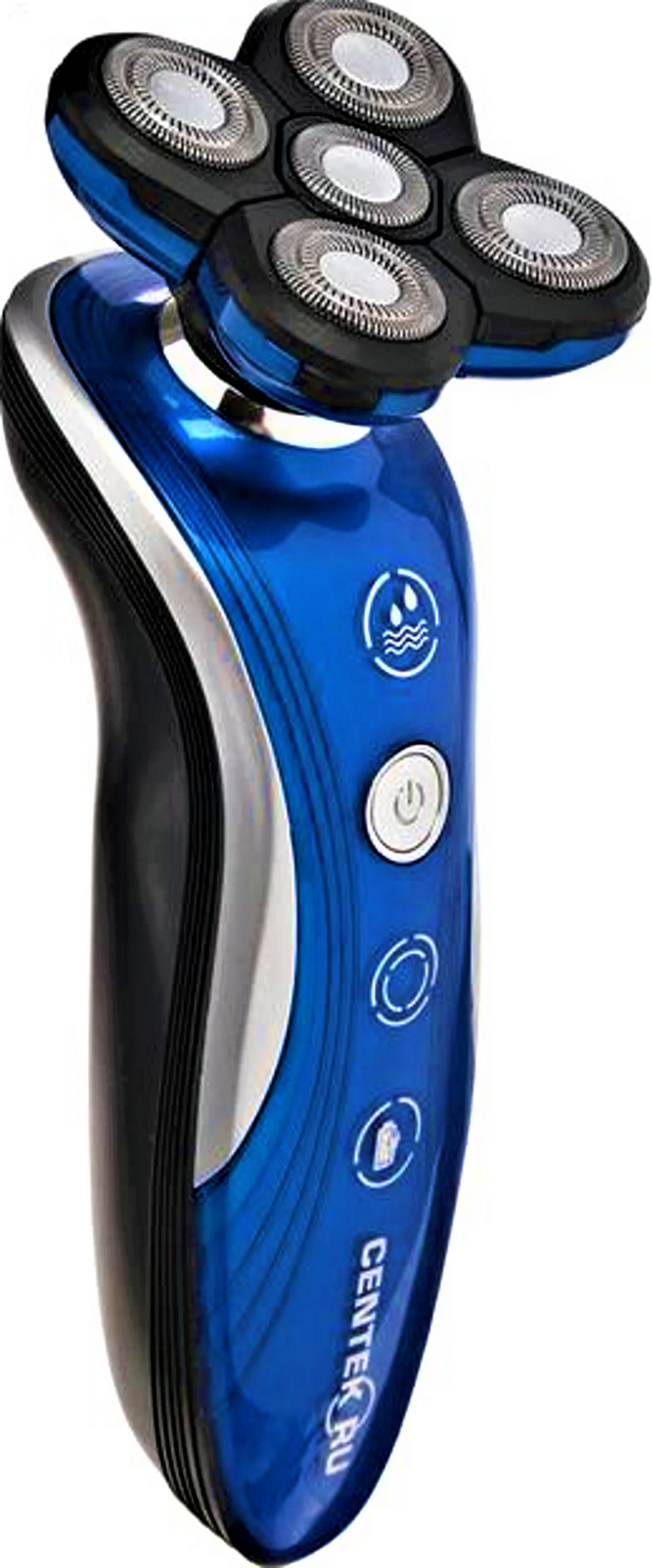 Электробритва Centek CT-2182 ротор, 5 плавающих головок, аккумулятор + работа от сети, влажное бритье