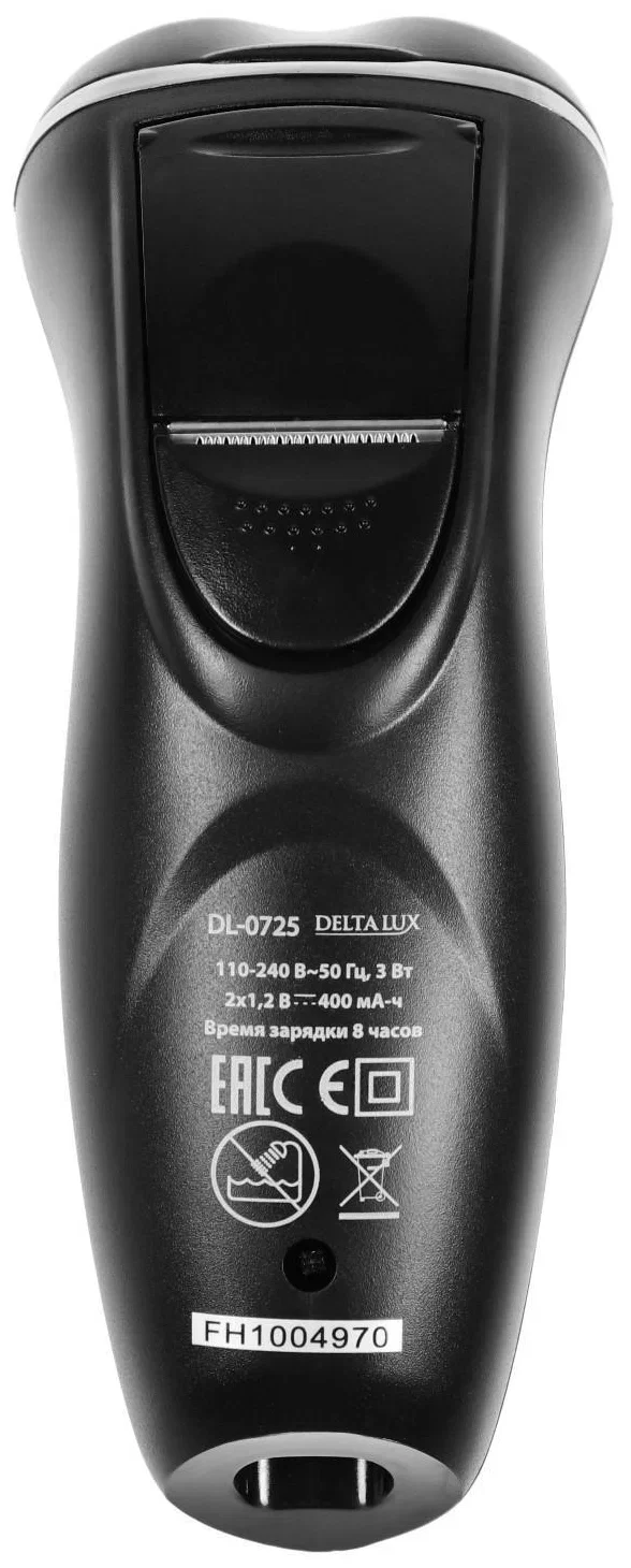 Электробритва Delta LUX DL-0725 черный: 3 Вт, аккум. 2,4 В