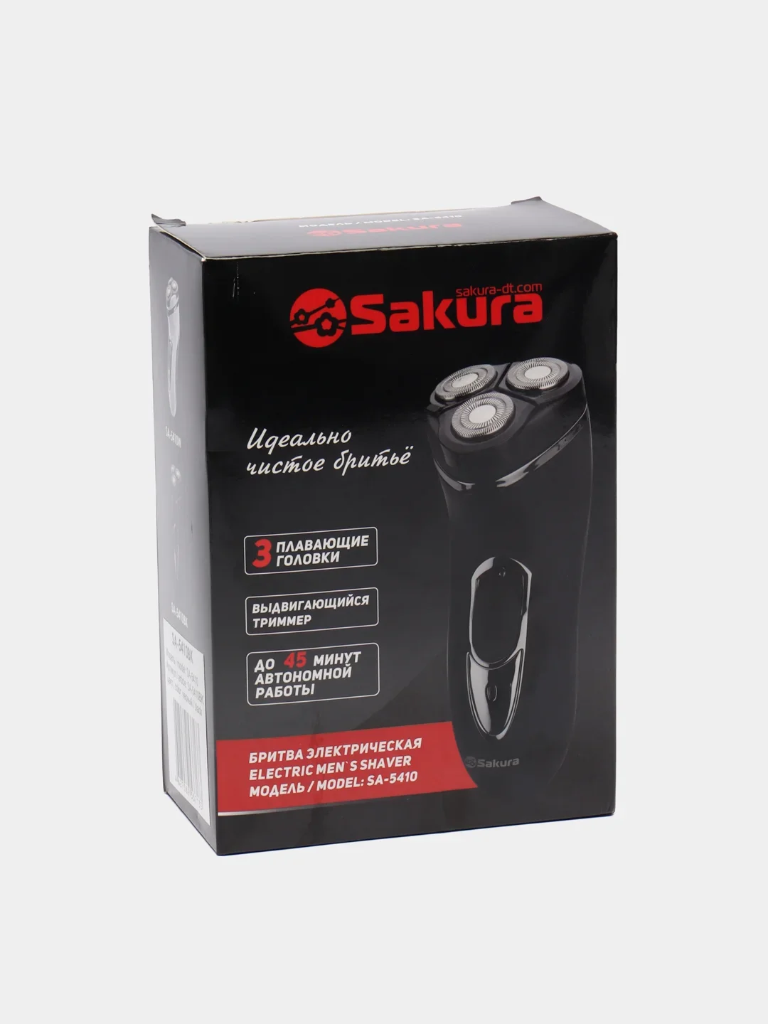 Электробритва Sakura SA-5410BK 3гол триммер сух.бритье аккум