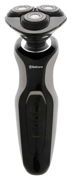Электробритва Sakura SA-5421BS 3гол 2триммера сух.бритье аккум