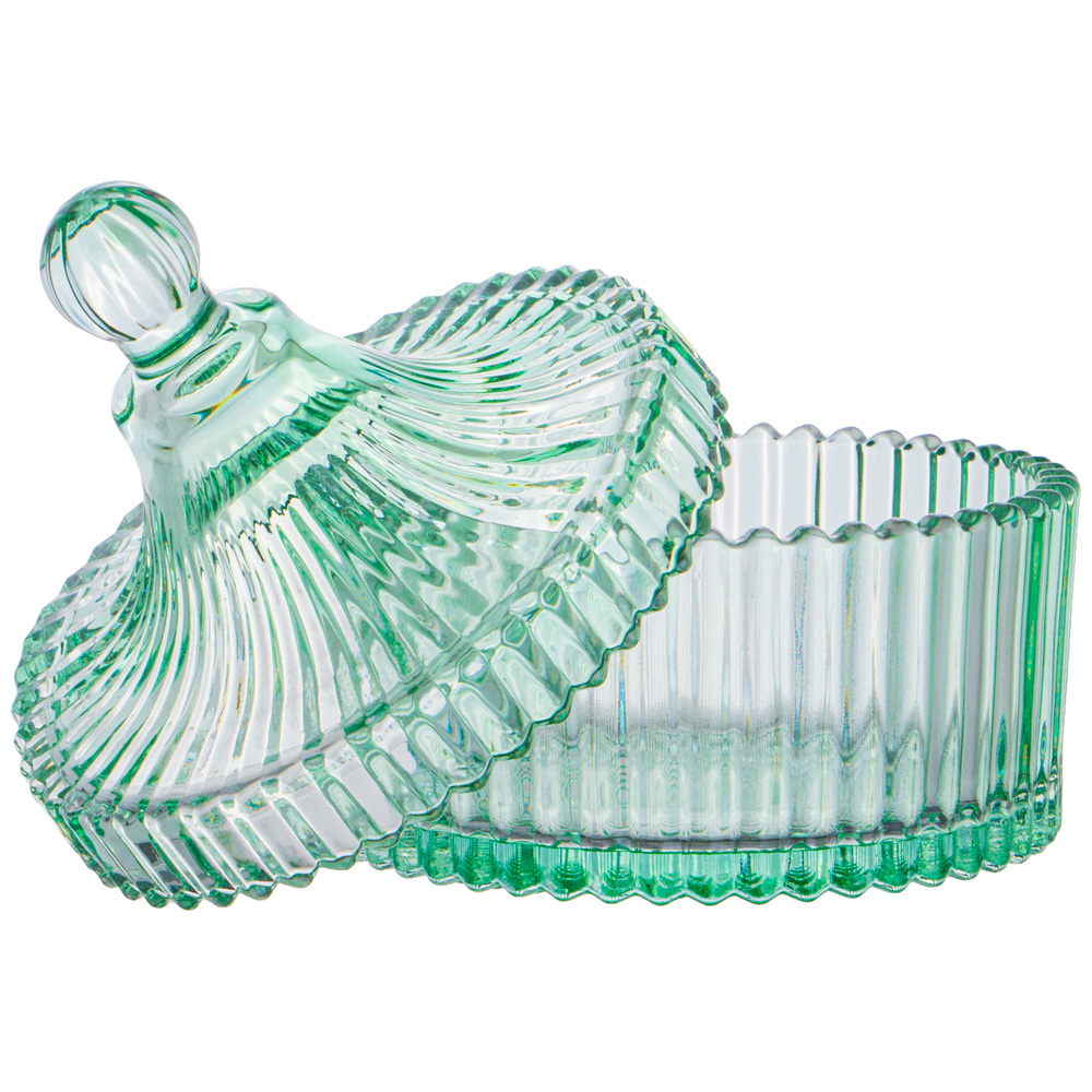 ЕМКОСТЬ ДЛЯ ХРАНЕНИЯ LEFARD С КРЫШКОЙ "BLISS GREEN", 10*12,5СМ