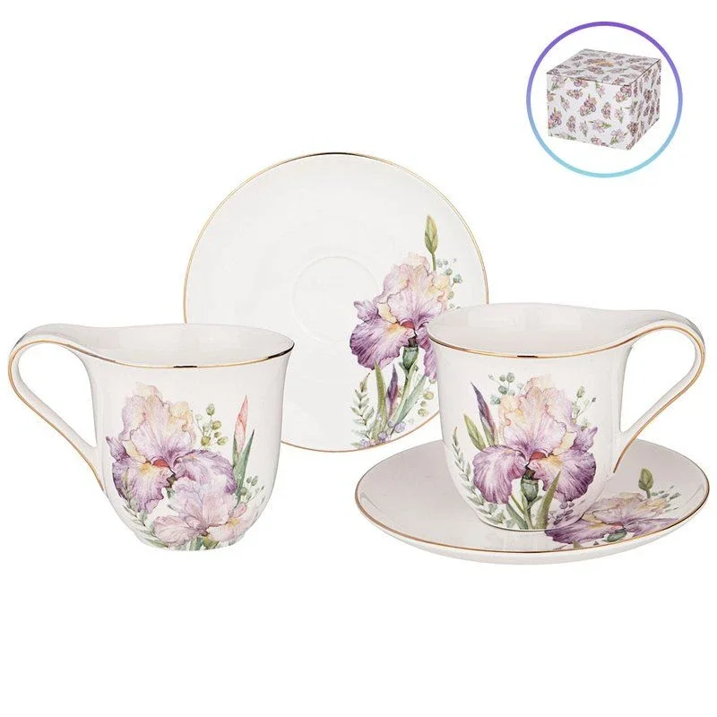 ЧАЙНЫЙ НАБОР LEFARD "IRISES" НА 2 ПЕР. 4 ПР. 275 МЛ (КОР=16НАБ.)