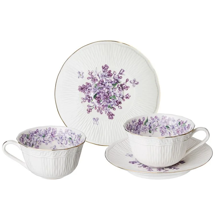 ЧАЙНЫЙ НАБОР LEFARD "LILAC"  НА 2 ПЕР. 4 ПР. 330 МЛ (КОР=12НАБ.)