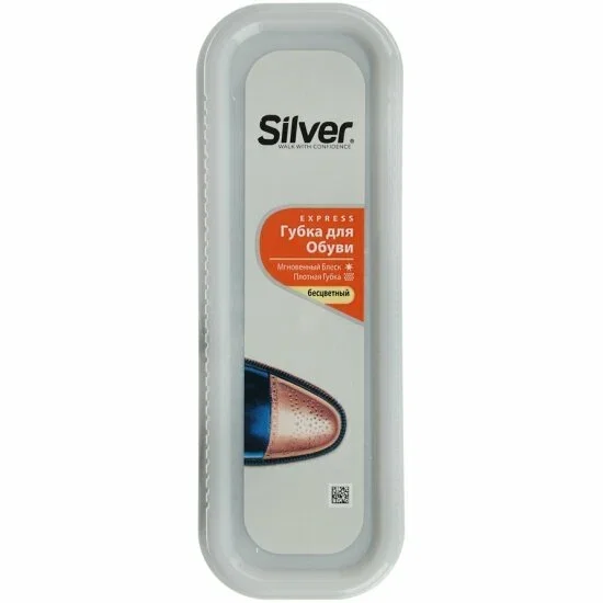 VETTA Губка для обуви узкая, бесцветный SILVER, PS3001-03