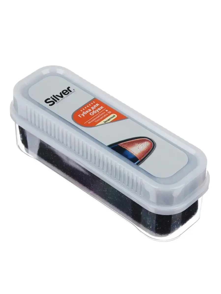 VETTA Губка для обуви узкая, бесцветный SILVER, PS3001-03