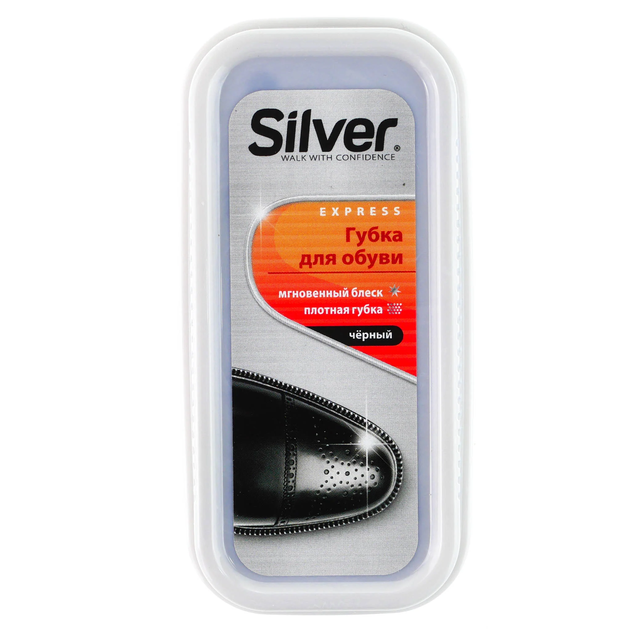 VETTA Губка для обуви узкая, бесцветный SILVER, PS3001-03