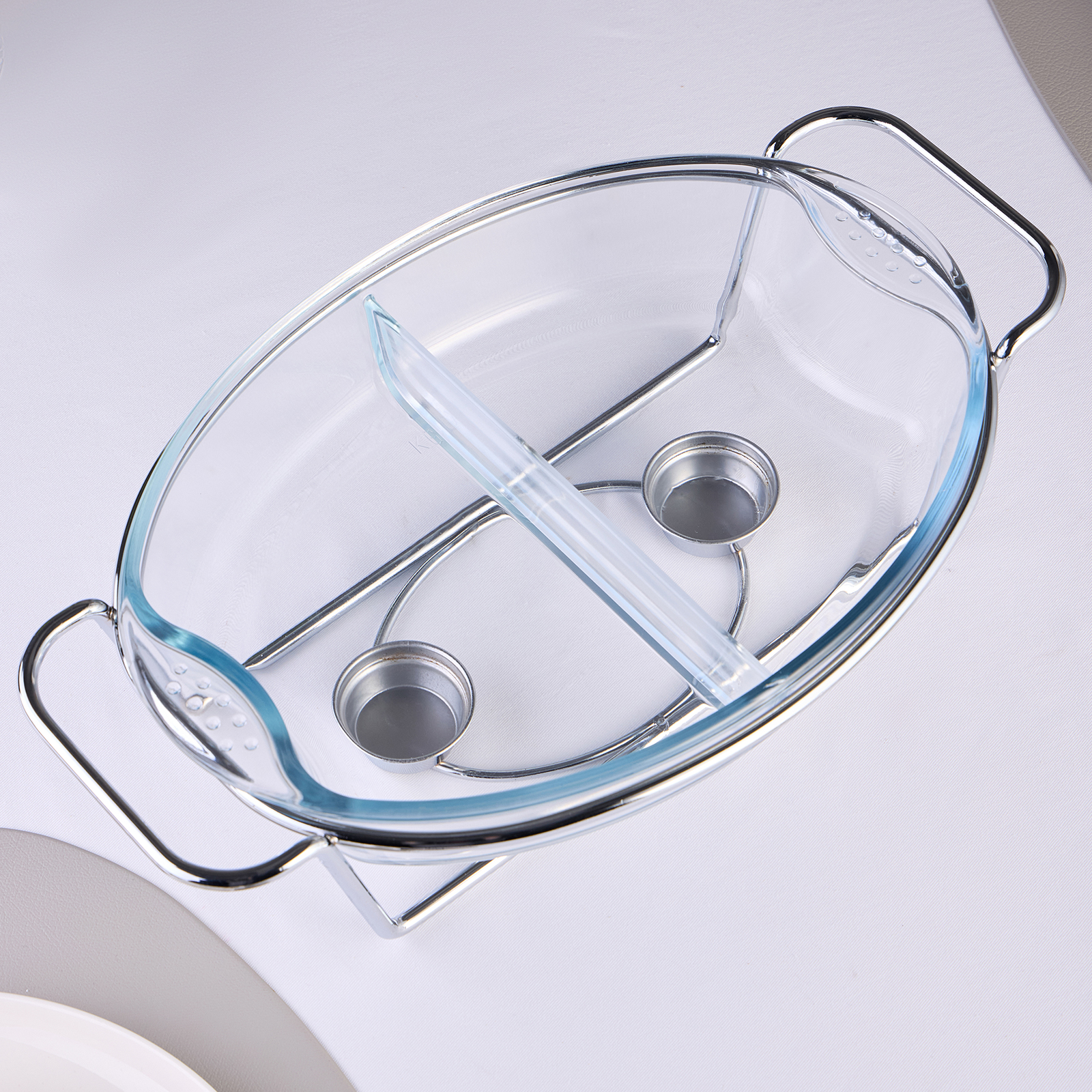 МАРМИТ AGNESS  ОВАЛЬНЫЙ 2 ОТСЕКА SILVER 2,6L
