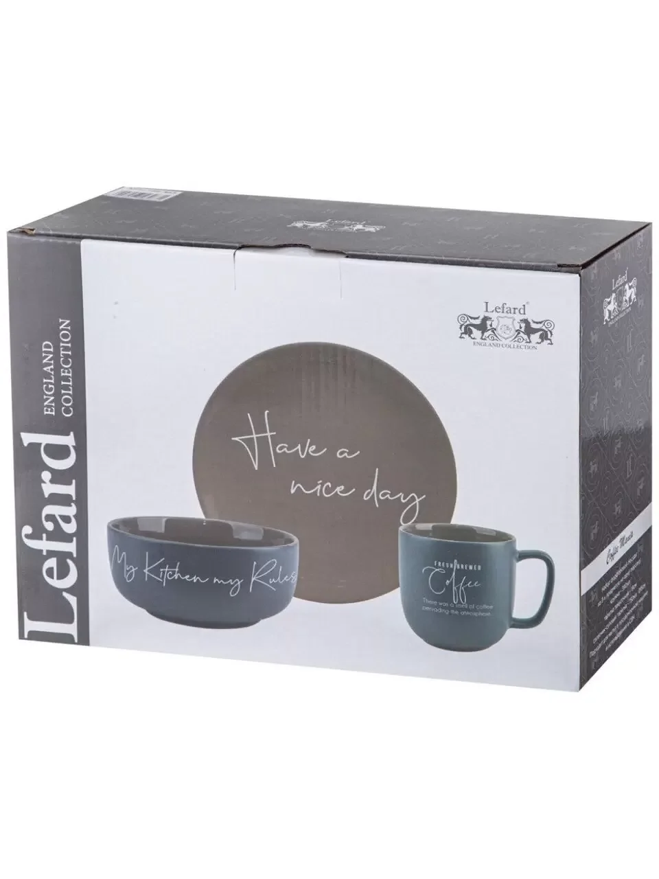 НАБОР ПОСУДЫ LEFARD 3 ПРЕДМЕТА "COFFEEMANIA"
