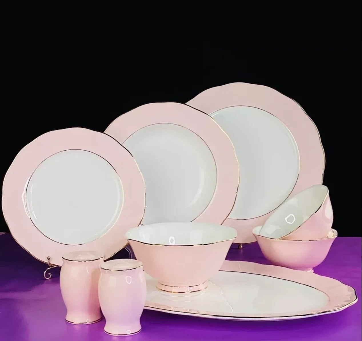 108-362 Обеденный сервиз 24пр. PINK в под.уп.(х2)Фарфор