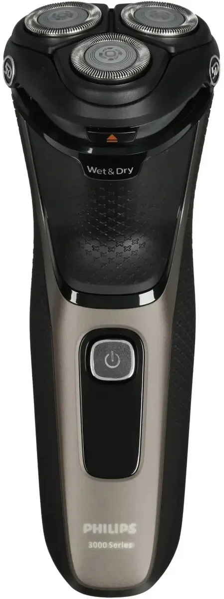 Электробритва роторная Philips S3242/12 питан.:аккум. черный/серебристый