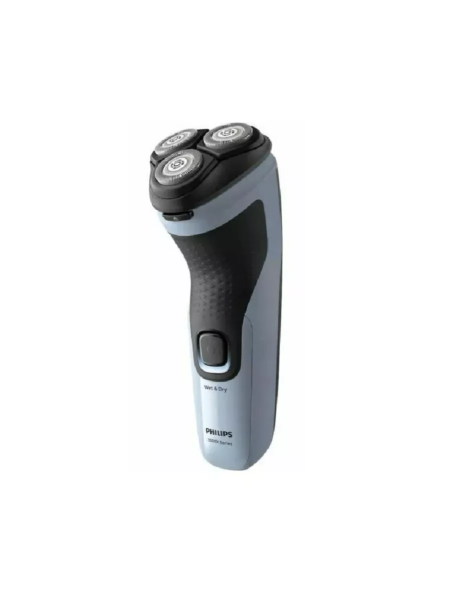 Электробритва роторная Philips X3003/00 реж.эл.:3 питан.:аккум. голубой/черный
