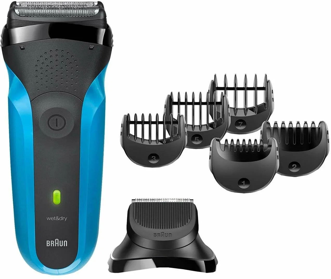 Электробритва сетчатая Braun 3010BT синий/черный