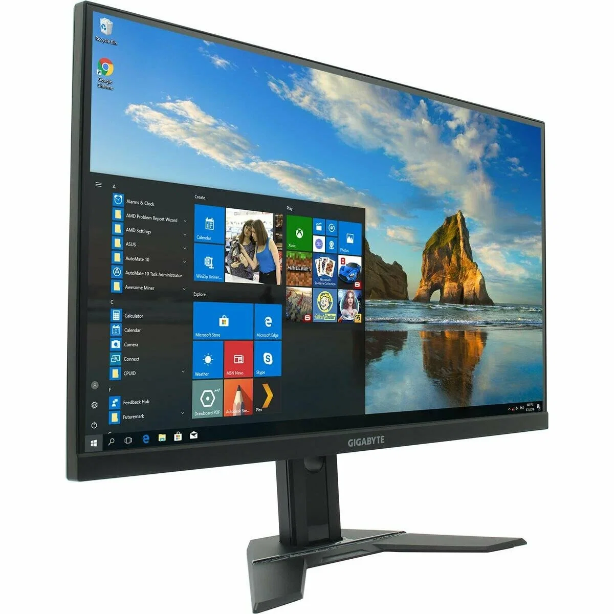 Монитор 27" Gigabyte M27UP EK IPS 3840x2160, 160 Гц, 1 мс, 16:9, 350 кд/м², 2xHDMI 2.1, DP 1.4, USB-C, USB Hub (4x USB 3.2), 3.5 Jack, динамики (2x5 В