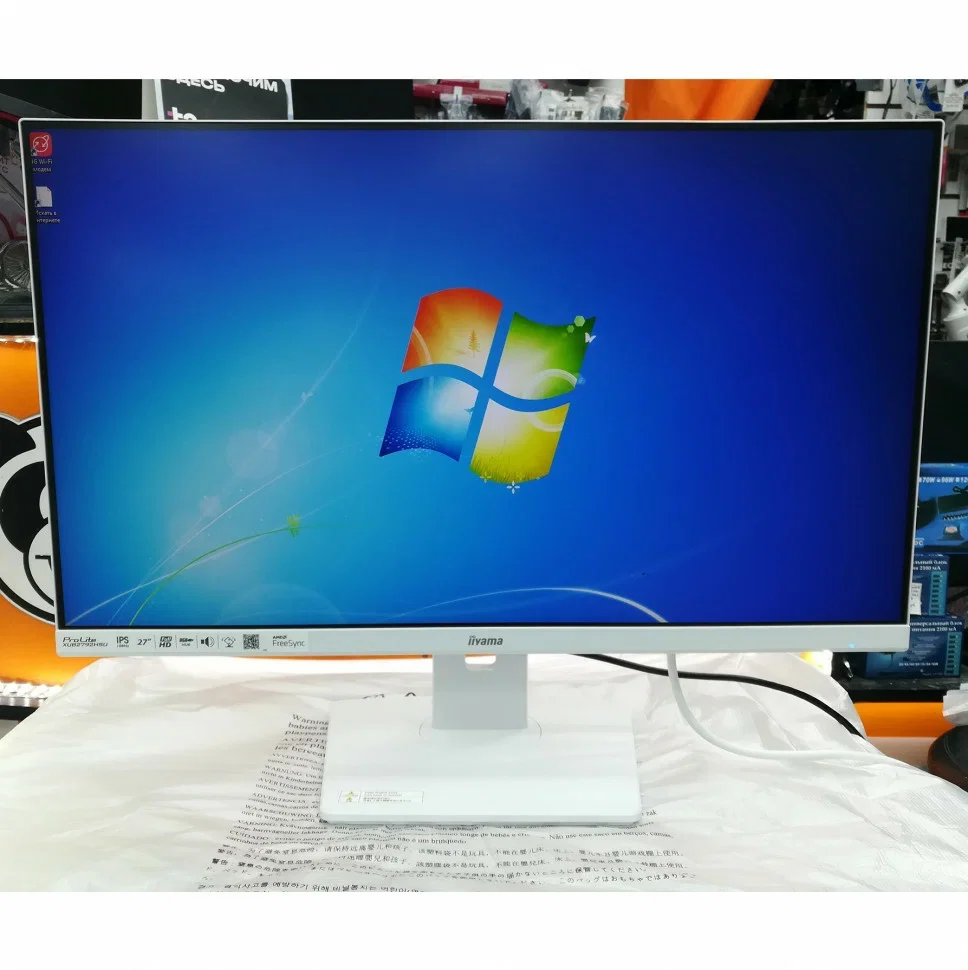 Монитор 27" Iiyama ProLite XUB2792QSU-W6 IPS 2560x1440, 100 Гц, 0.4 мс, 16:9, 250 кд/м², 1xHDMI, 1xDP, 4xUSB, 1x3.5 мм, 2x2 Вт, белый
