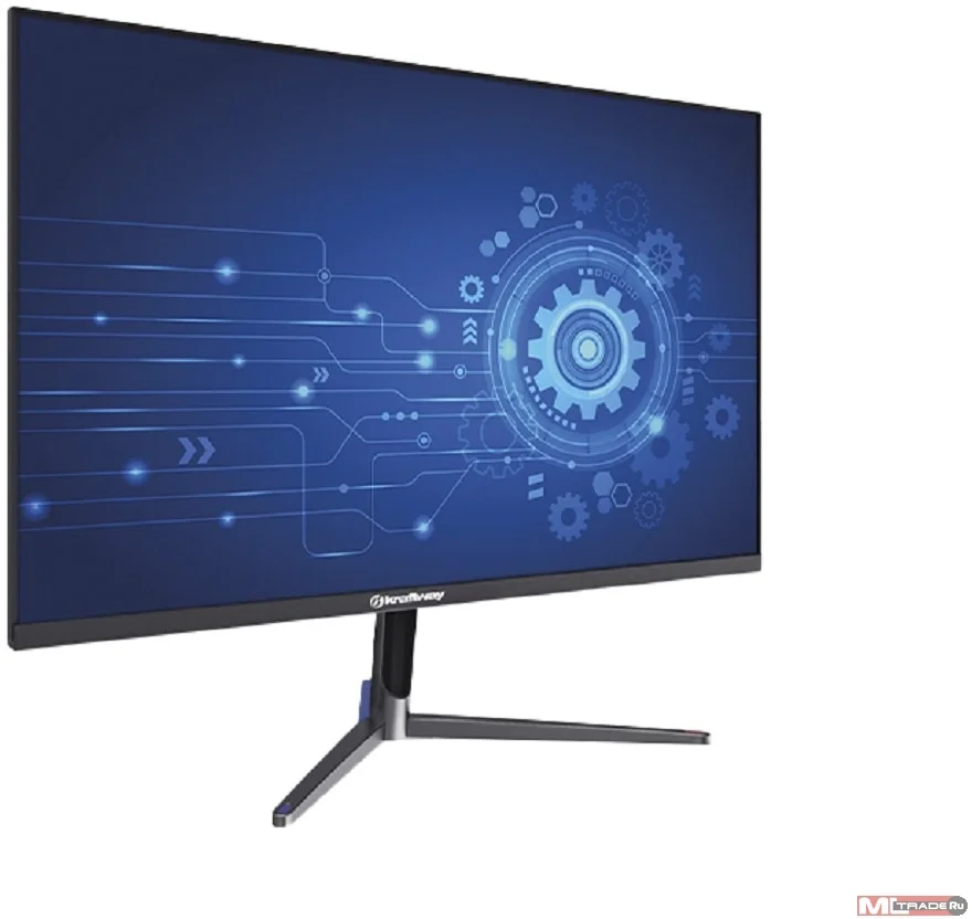 Монитор 27" Kraftway KraftView KV-470 IPS 1920x1080, 60 Гц, 5 мс, 16:9, 250 кд/м², VGA, HDMI, DP, 3.5 Jack, динамики, HDR10, FreeSync, черный, в реест