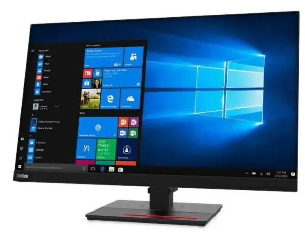 Монитор 27" Lenovo T27Q-40 IPS 2560x1440, 120 Гц, 4 мс, 16:9, 350 кд/м², 2×HDMI 2.1, DP 1.4, USB-C (PD), USB Hub (3×USB 3.2 Gen1), 3.5 Jack, HDR10, че