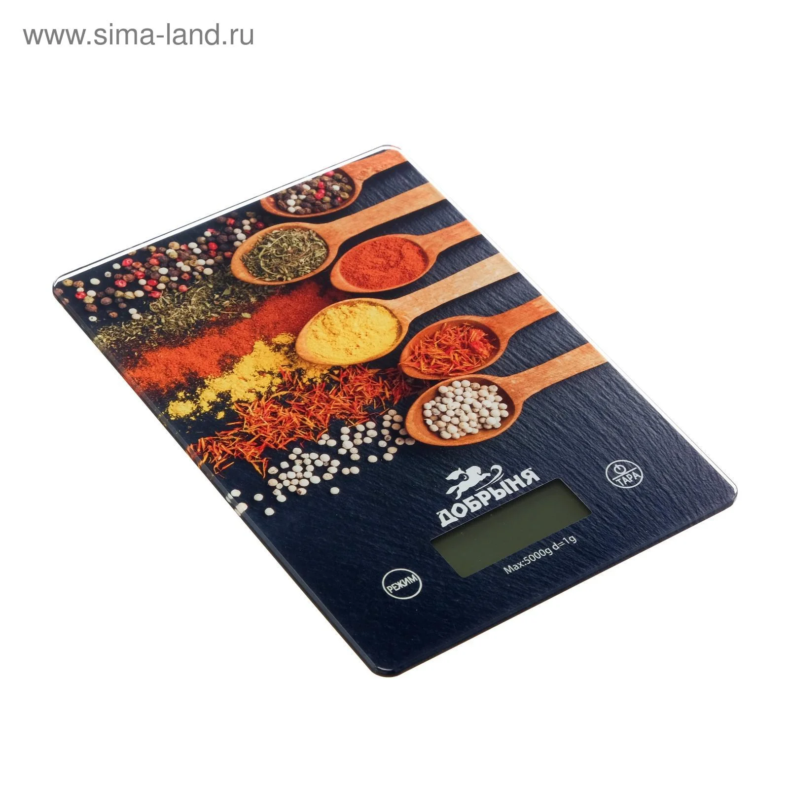 Весы кухонные Добрыня DO-3010E (20*14,5см, 5кг) ягоды