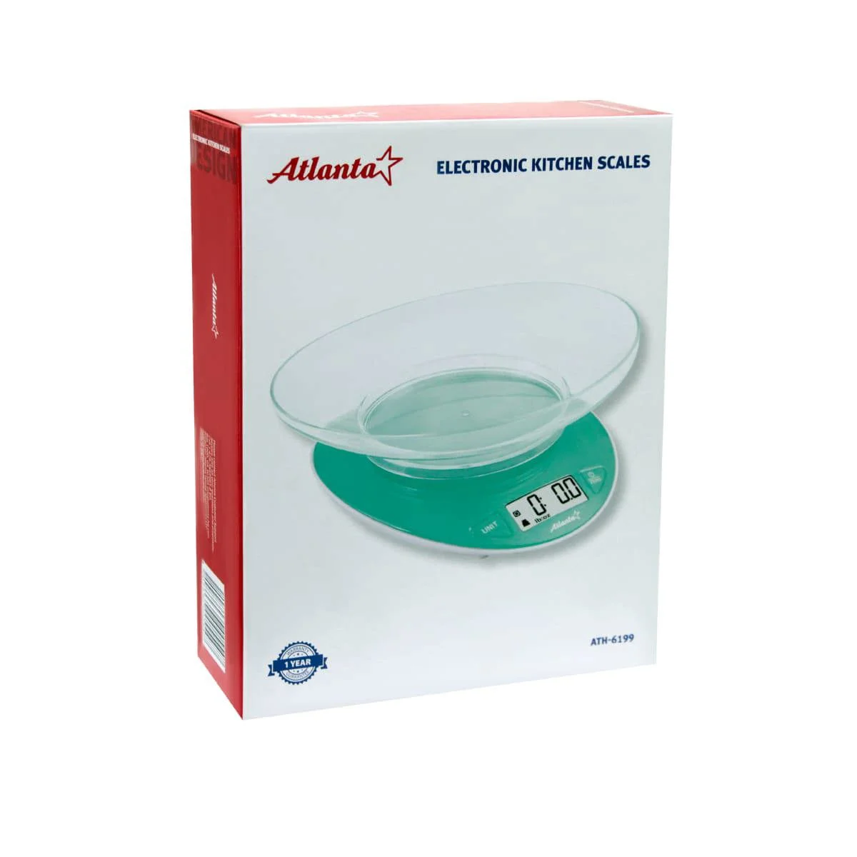 Весы кухонные электронные Atlanta ATH-6199 (green) с чашей