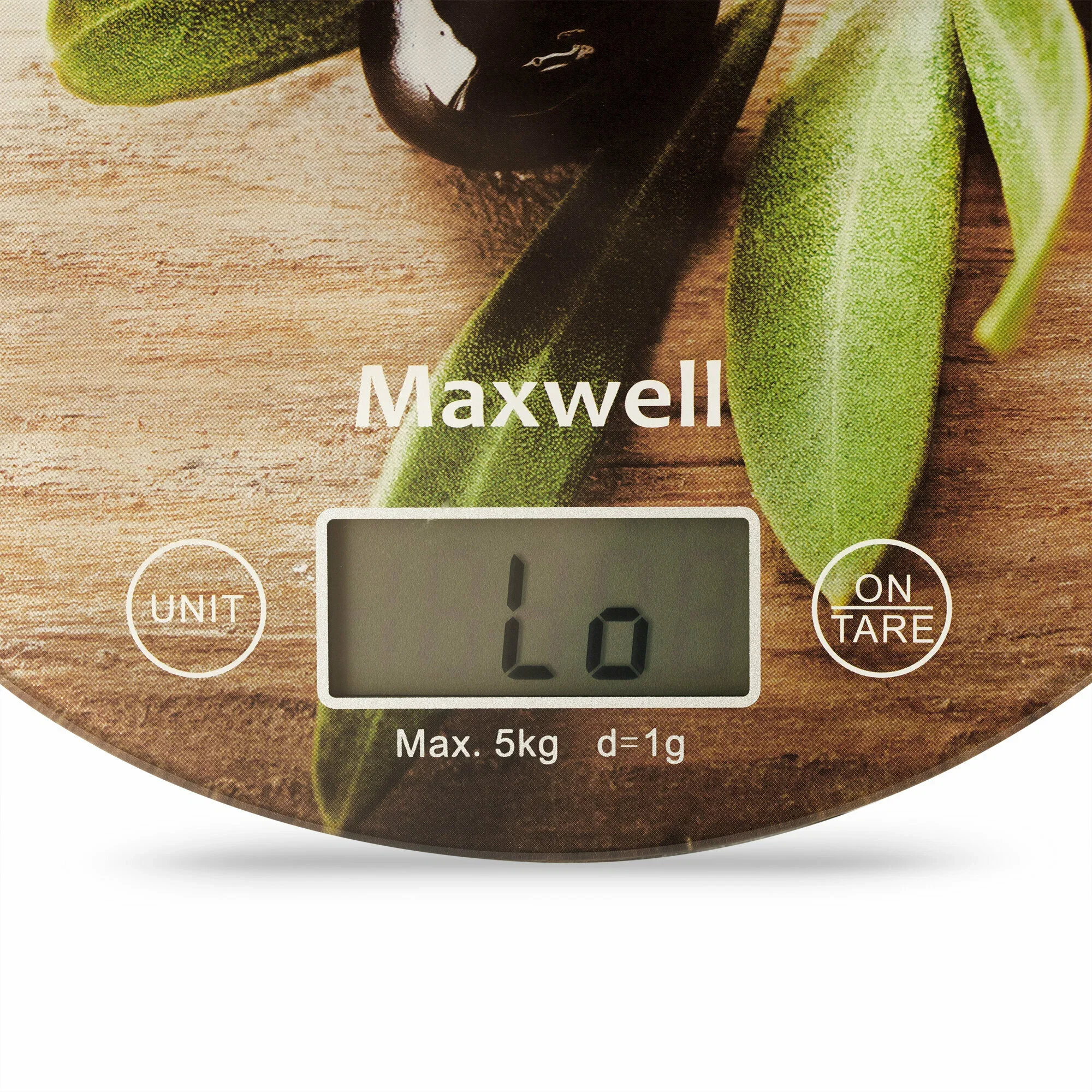 Весы кухонные электронные Maxwell MW-1468(BN) 5 кг, пластик, рисунок