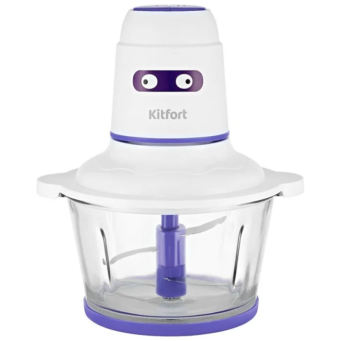 Измельчитель электрический Kitfort КТ-3050-1 белый/фиолетовый