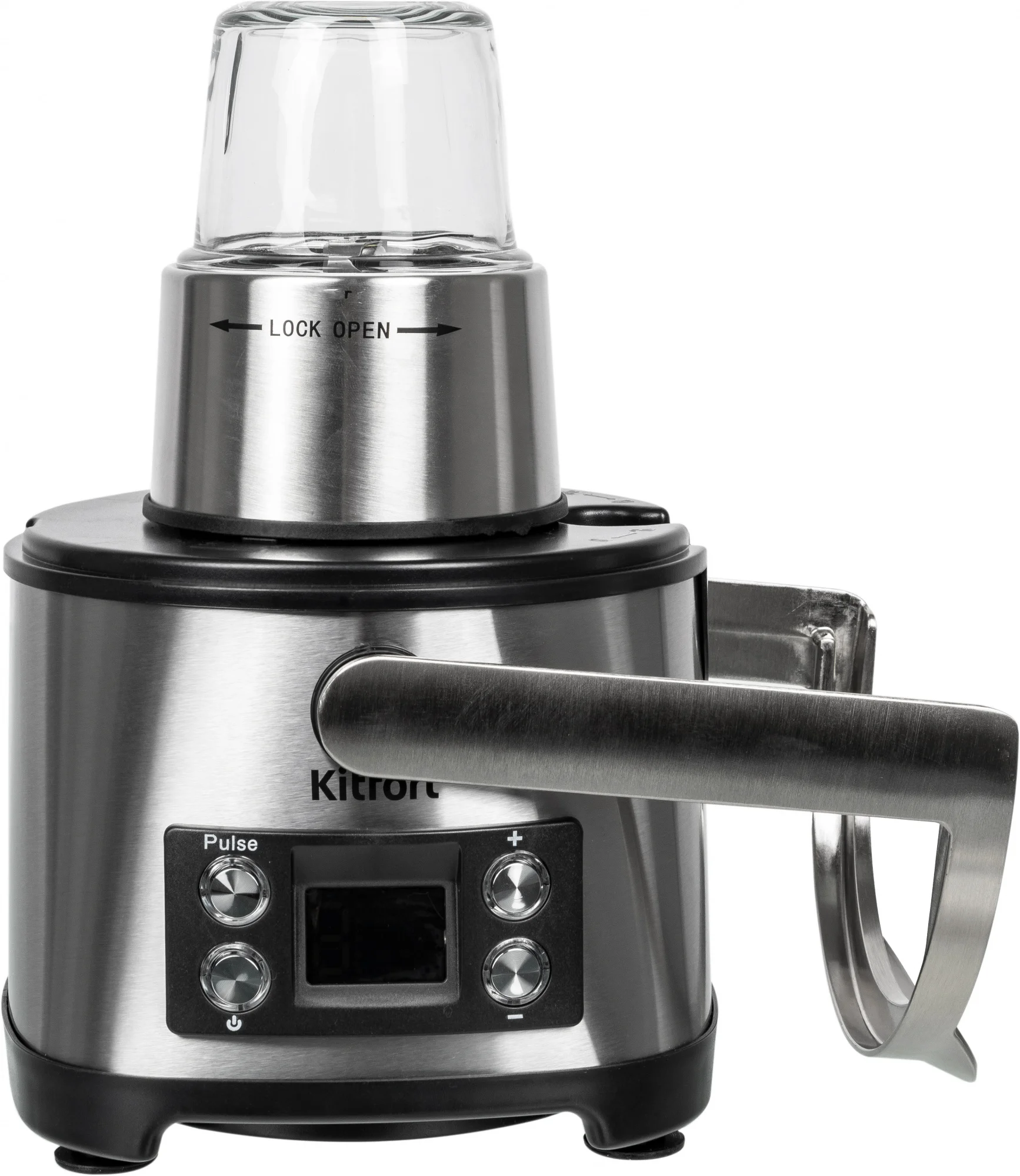 Кухонный комбайн Kitfort KT-1395 800Вт серебристый/черный