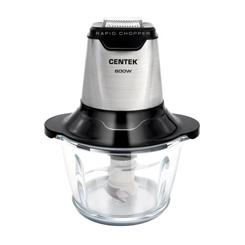 Чоппер Centek CT-1392 Сталь 600Вт 6 лезвий, стеклянная чаша 1,2л, разборные ножи