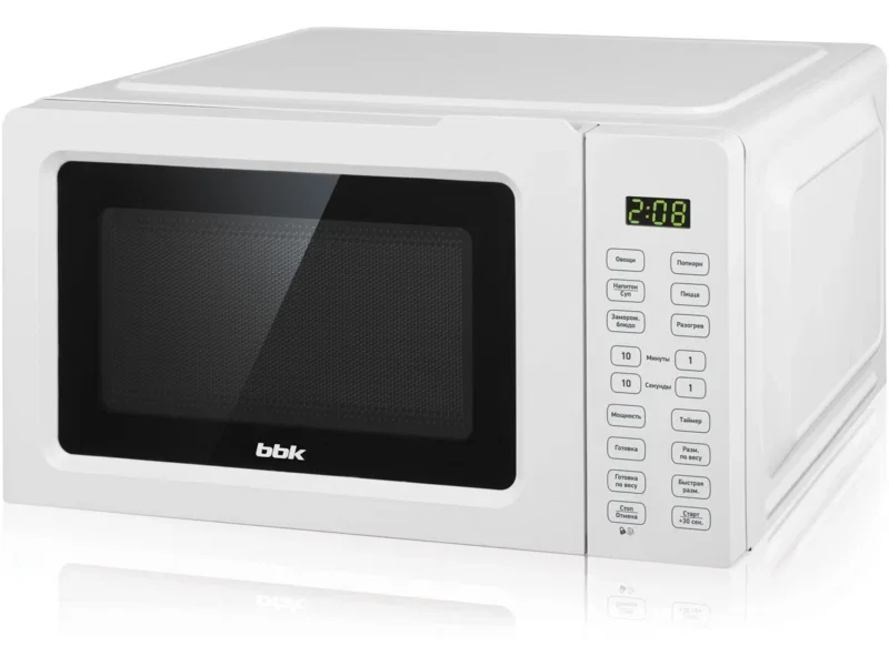 Микроволновая печь BBK 17MWS-785S/W белый, 17 л, 700 Вт, переключатели - сенсор