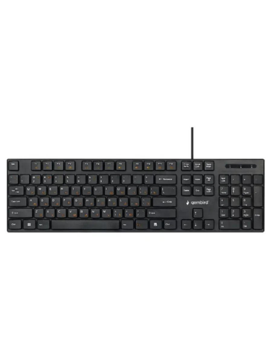 Клавиатура Gembird KB-250 проводная, USB Type-A, чёрный